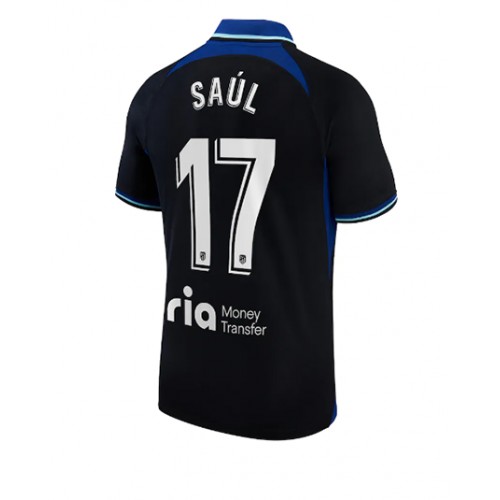 Atletico Madrid Saul Niguez #17 Bortedrakt 2022-23 Kortermet Atletico Madrid Saul Niguez #17 Bortedrakt 2022-23 Kortermet